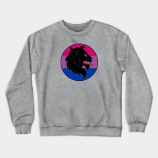 An Tir Pride - Bisexual- Populace Badge Style 1 Crewneck Sweatshirt